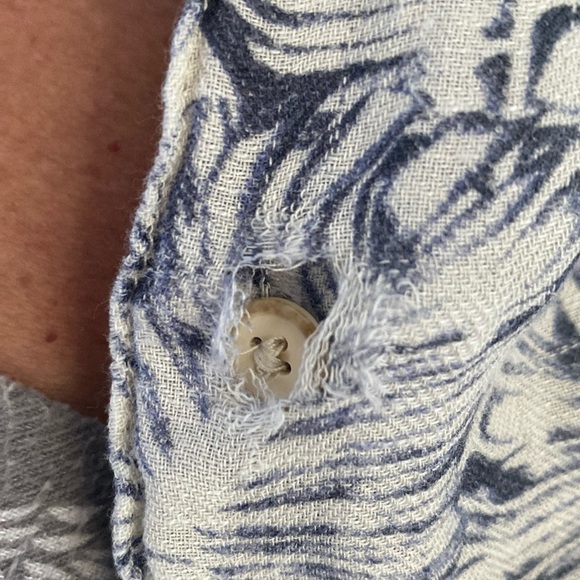 🔥 TASSO ELBA Mens Silk/Linen shirt short sleeve Beach Coastal vacation Sz XL - Picture 9 of 11